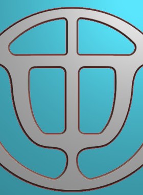 JD精雕浮雕灰度图BMP中华汽车标志挂件木雕46牌artcam玉雕刻图