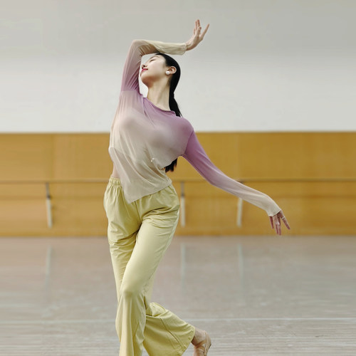 斑斓舞韵古典舞身韵纱衣渐变色