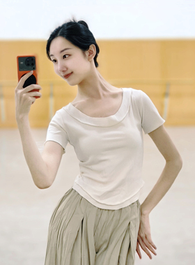 现代舞上衣古典舞练功服夏季中国舞服装女款新款显瘦时尚舞蹈衣服