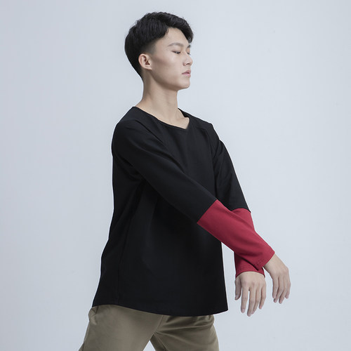 现代舞蹈服宽松男女上衣古典舞基训练功服健身休闲款蒙古族爵士舞 - 封面