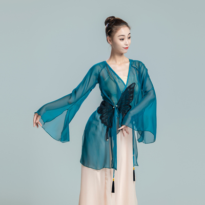 汉服飘逸蝴蝶款练功服