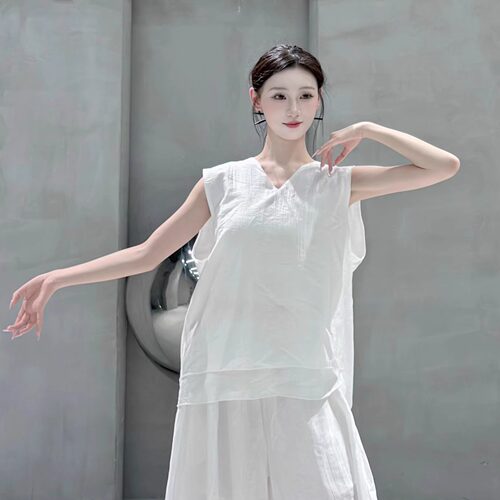 现代舞练功服女古典舞新中式国风无袖舞蹈服日常可穿显瘦时尚舞衣