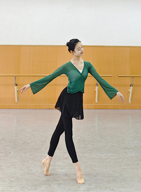 莫代尔舞蹈裤假两件古典舞裙裤黑色夏天练功裤女紧身现代舞萝卜裤