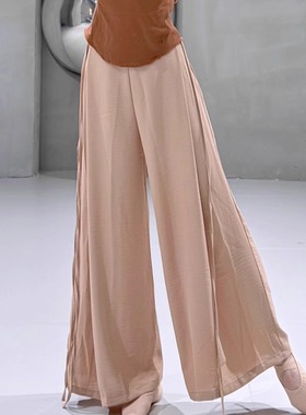古典舞裤子中国舞练功服演出服女飘逸现代舞阔腿裤舞蹈裤新款秋冬