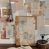 温柔纸片白牛皮纸手帐素材纸 ins复古风百搭DIY装 饰手账背景底纸