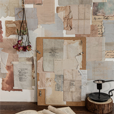 温柔纸片白牛皮纸素材纸