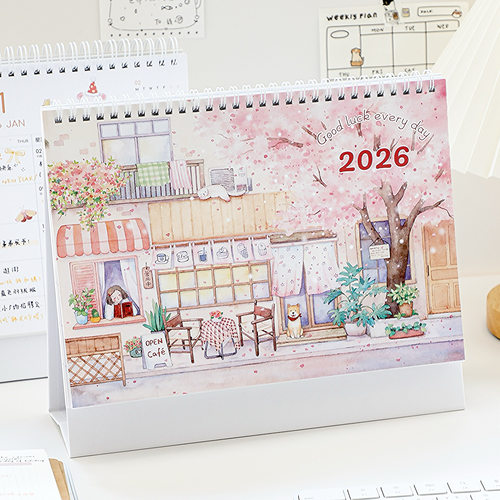 可爱卡通2026年台历日历