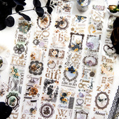 Ki高颜值PET手账胶带蕾丝暗夜曲手帐DIY打底边框装 饰贴画咕卡贴纸