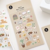 韩国Suatelier小确幸可爱卡通手账贴纸素材咕卡贴画装 饰小图案