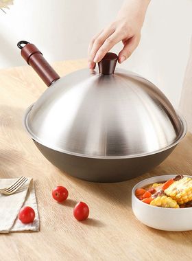 riverlight极牌元祖炒锅无涂层铁锅30/32/35cm【库存处理品】
