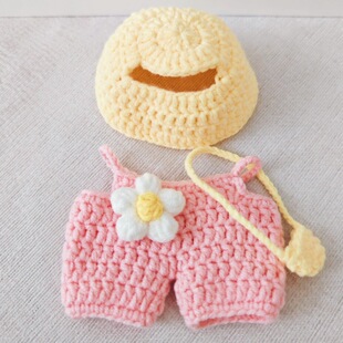 新品手工钩针套装成品衣服适合一二三代15-17cm潮玩娃娃棉花娃娃