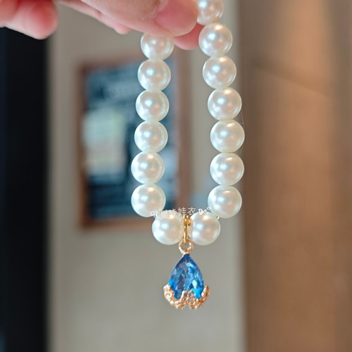 labubu挂件手工123代拉布布珍珠项链13CM自嘲熊用可爱配饰潮流
