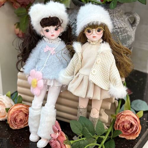 6分bjd换装衣服30厘米娃娃连衣裙套装洛丽塔女孩玩具礼物可爱