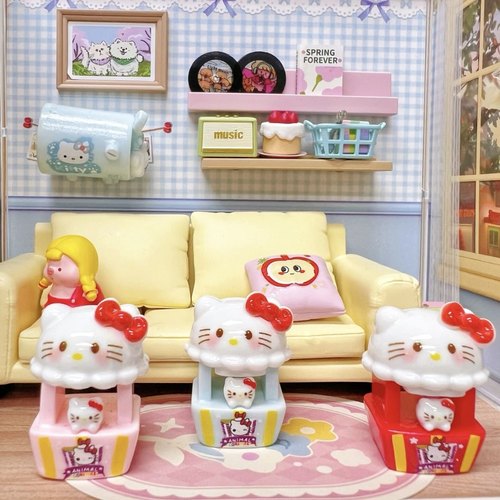 仿真微缩食玩KT热气球树脂配件奶油胶DIY手工材料过家家摆件