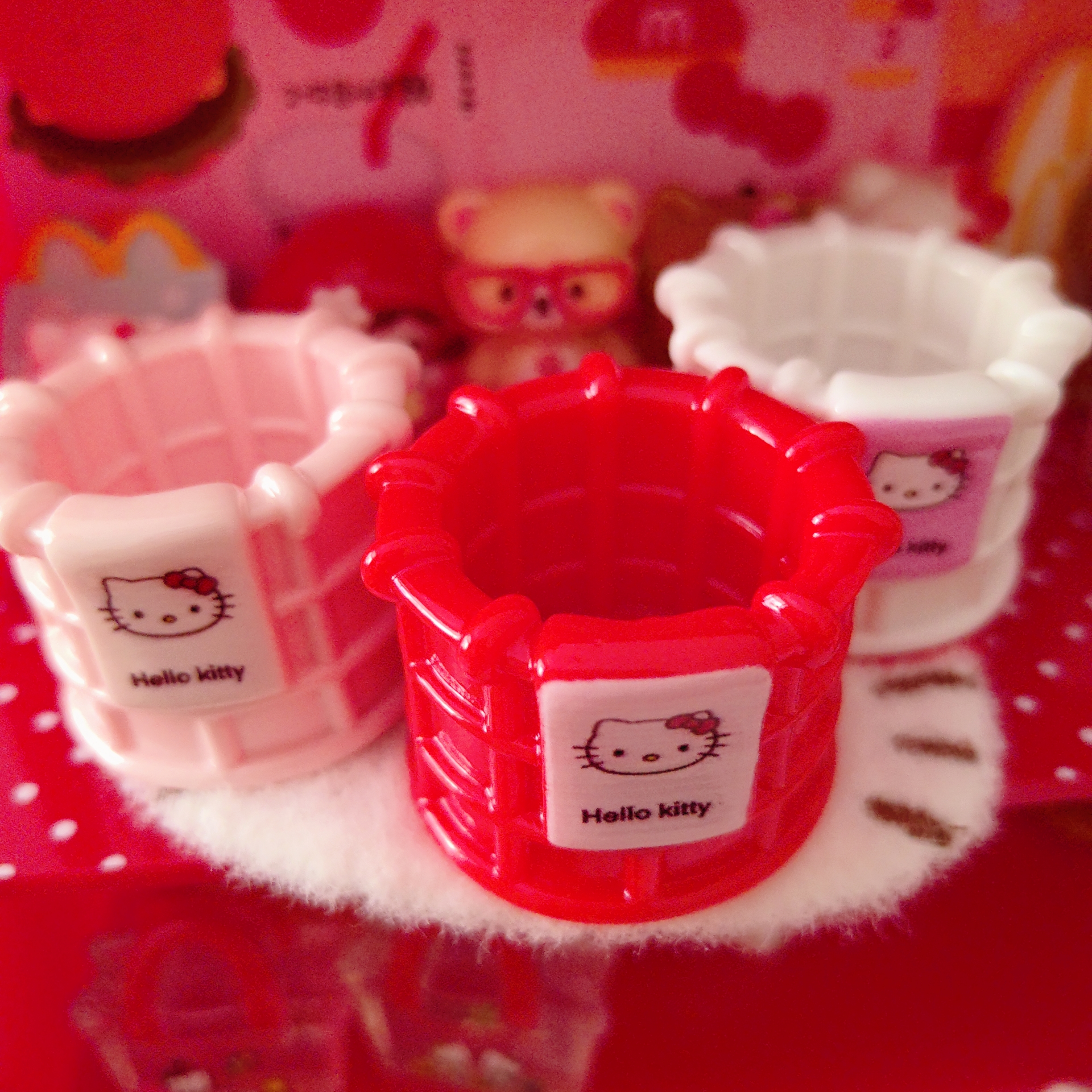 仿真微缩定制食玩KT收纳桶diy树脂配件娃娃屋过家家场景摆件