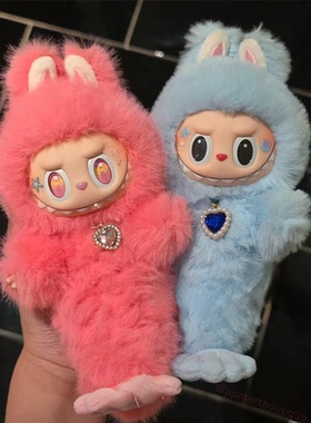 Labubu新加坡限定鱼尾狮娃衣3.0高能系列通用搪胶毛绒拉布布娃衣