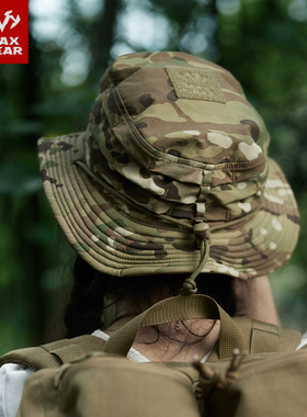 MAXGEAR鹖冠奔尼帽魔蝎迷彩 户外运动垂钓露营旅游BC风软顶渔夫帽