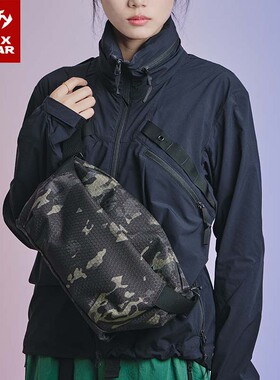 MAXGEAR刺鲃胸包9L 男女城市时尚休闲户外运动军风多功能挂包腰包