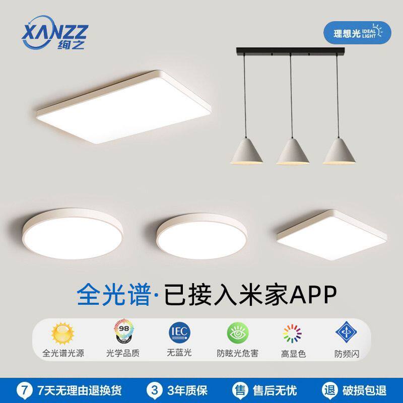 接入米家APP铁艺灯全屋套餐组客厅吸顶灯