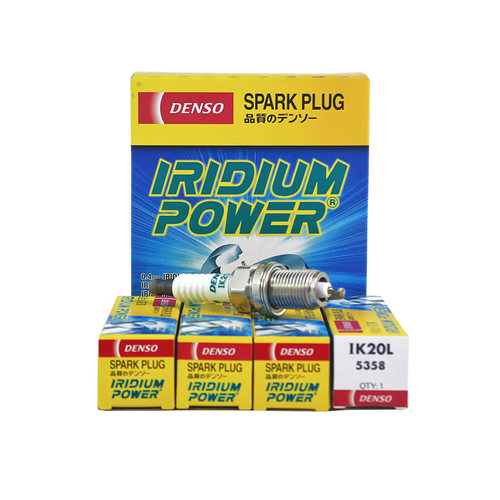 电装铱金火花塞IK20L适配英朗科鲁兹飞度锋范雅阁crv指南者 4支装