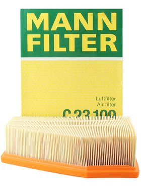 曼牌C23109M适配大众辉腾发动机保养专用空滤空气滤芯格滤清器