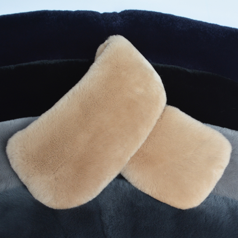 真獭兔男大方领女小翻领百搭领子