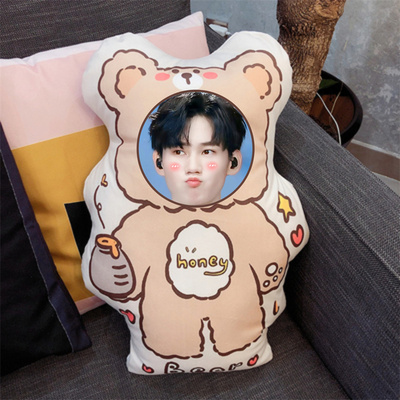 张真源人形抱枕定制照片diy玩偶