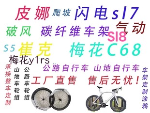 新款梅花马东皮娜sl8sl7碳纤维车架定制