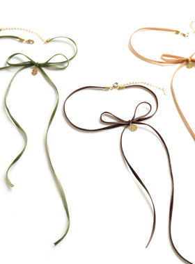 指南针气质清新蝴蝶结极细日系