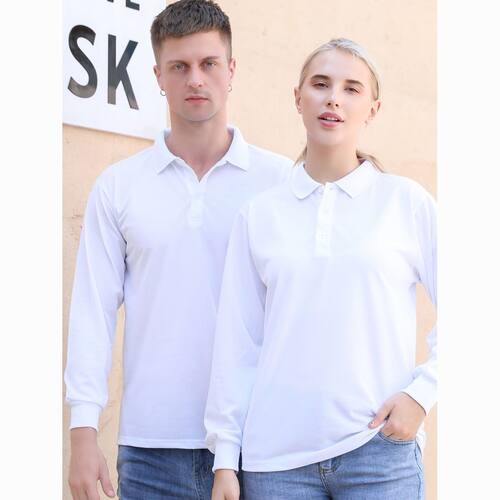秋季长袖工作服定制Polo衫男装餐饮咖啡店企业翻领工装印字刺绣lg