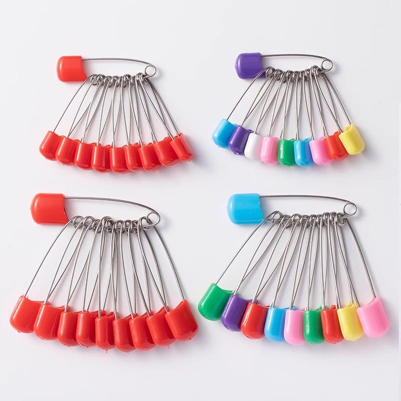 不锈钢安全别针宝宝口水巾锁针儿童婴儿固定衣服彩色卡通别针,居家布艺,针,淘宝优惠券,粉丝福利购,淘宝优惠卷