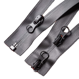 7号压胶防水拉链羽绒服冲锋衣防晒服双头反装反向无缝隐形拉链条