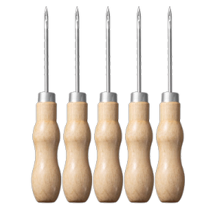 补鞋穿线锥子钩针工具上鞋缝鞋纳鞋底专用带孔锥子针老式钢尖锥针