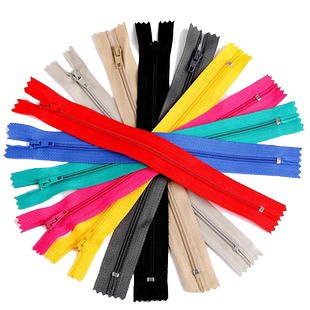 裤子拉链配件西裤门襟拉链头防开防下滑口袋3号尼龙黑色拉锁配件