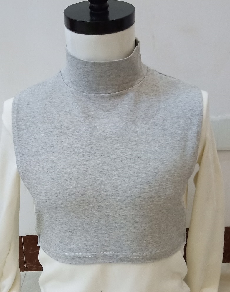 男女士通用加长半高领弹力假领子