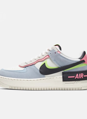 耐克/NIKE W AF1 SHADOW空军马卡龙灰绿女鞋运动休闲鞋CU8591-101