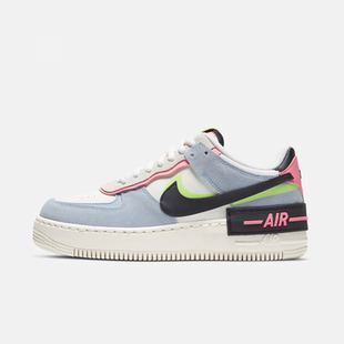 AF1 NIKE 101 运动休闲鞋 CU8591 SHADOW空军马卡龙灰绿女鞋 耐克