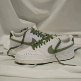 Nike/Nike Court Vision Locupd Бело-светло-зеленые кроссовки и обувь FJ5480-100
