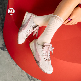 彪马PUMA BELLA UT马年新年款可拆卸翻折鞋舌绳编T头薄底鞋406665