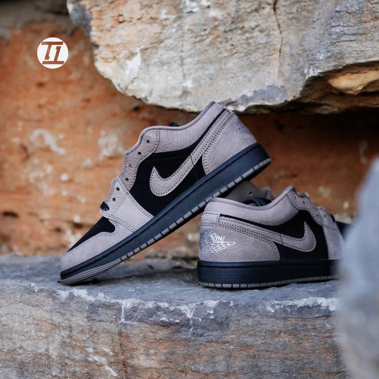 AJ1摩卡棕黑低帮男子复古篮球鞋