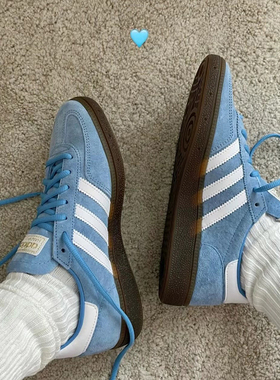 阿迪达斯/Adidas Handball Spezial 防滑耐磨休闲复古板鞋 DB3021