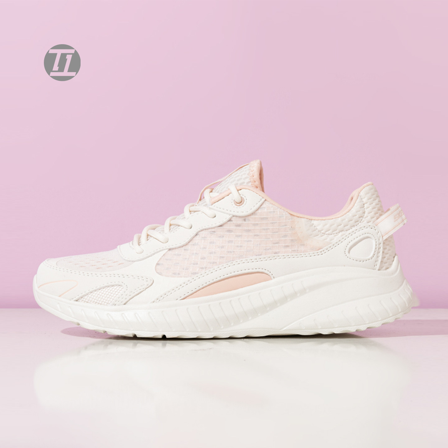 斯凯奇SKECHERS BOBS SPORT女子厚底时尚运动绑带休闲鞋 117224