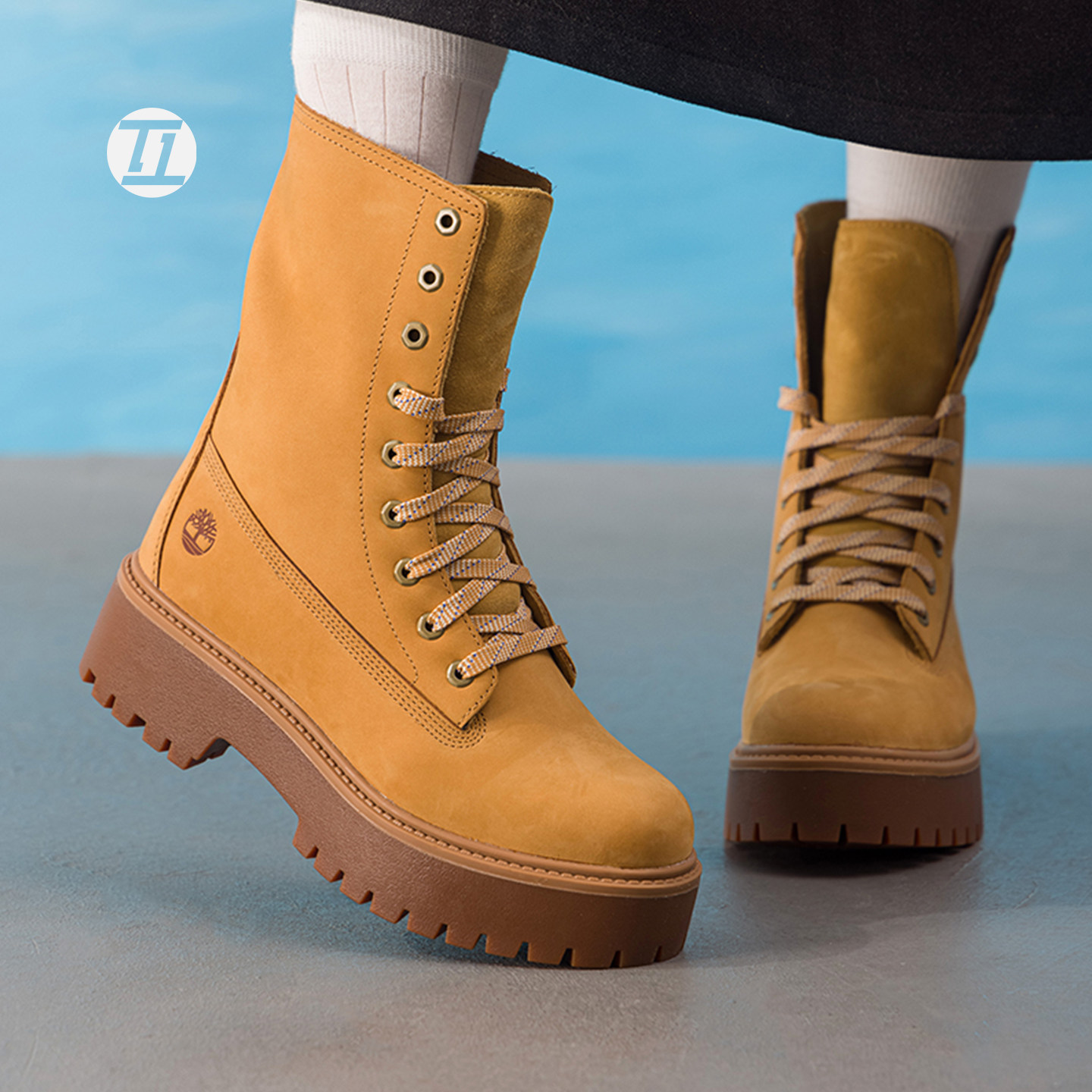 TIMBERLAND添柏岚踢不烂女子秋季新款增高厚底休闲高帮靴A5SAH754