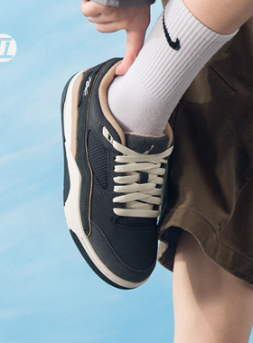 JORDAN FLIGHT COURT 煤黑白女子运动篮球休闲鞋 FZ9854-001