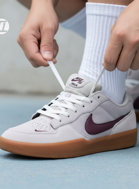 耐克NIKE SB FORCE 58复古反毛低帮防滑休闲运动滑板鞋DV5477-203