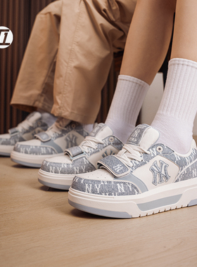 MLB 厚底板鞋男女鞋2026新款情侣经典休闲鞋复古运动鞋 3ASXM026N