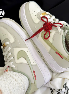 耐克/AIR FORCE 1 LV8  橄榄绿新年款女子运动鞋板鞋 HV6000-131