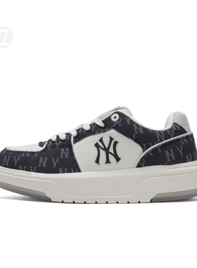 MLB男女情侣25秋冬新款韩系时尚复古老花厚底增高学长鞋3ASXM016N