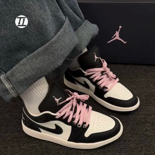 运动休闲鞋 Air AJ1黑橙复古潮流支撑合成革板鞋 553560 Jordan