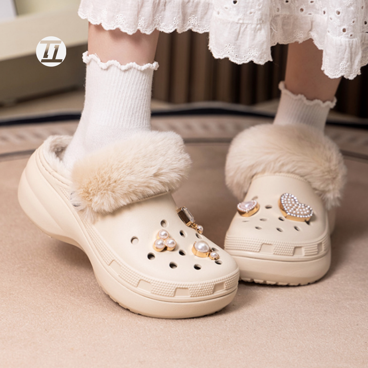 CROCS卡骆驰经典云朵暖棉Clog